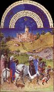 unknow artist Brod Limbourg, August  from Les Tres Riches Heures du Duc de Berry painting